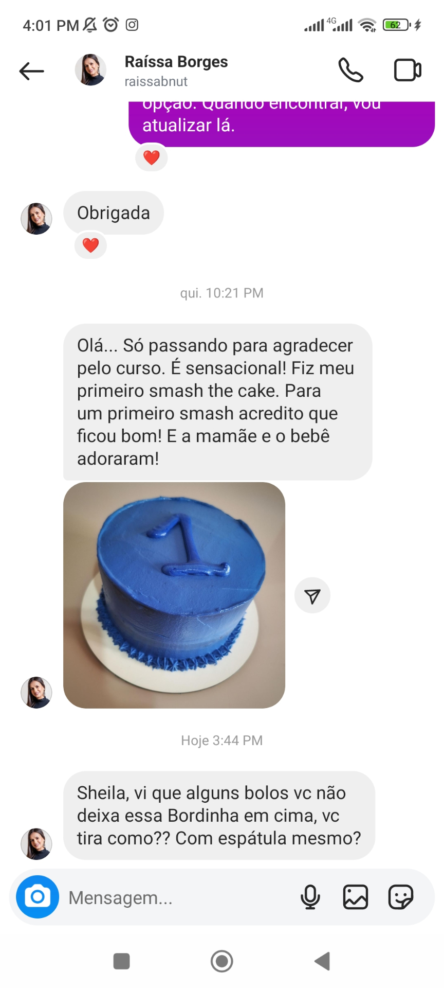 Depoimento de mãe 1